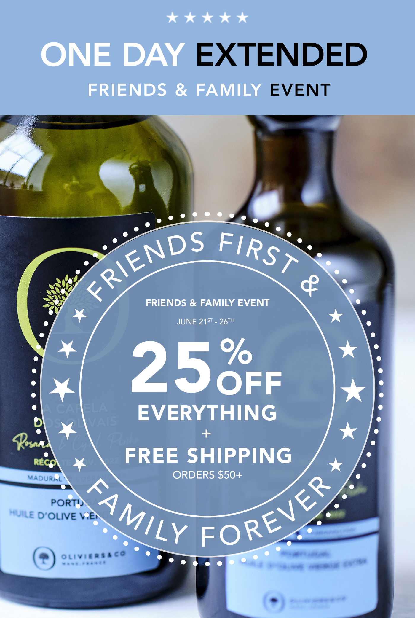 Friends & Family Event: 25% Off Everything + Free Shipping $50+